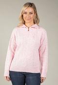 Nevada Zip Up Knit, Pink / 12