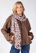 Chocolate Leopard Scarf image