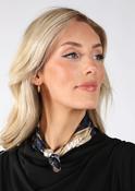 Magnetic Leopard Neck Scarf, Navy / F/S image