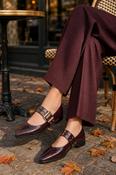 Patent Ballerina, Wine / 39