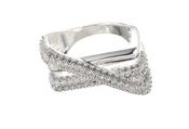 Hyperbola Cubic Zirconia Ring, Silver / M/L image