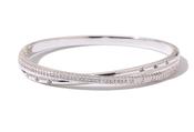 Hyperbola Silver Bangle image