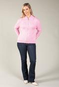 Diana Zip Up Cardigan, Pink / 16