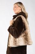 Faux Fur Shoulder Bag, Beige / F/S image