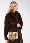 Faux Fur Mini Grab Bag, Beige / F/S image