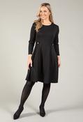 Panel Flare Dress, Black / 14
