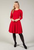 Panel Flare Dress, Red / 10