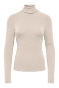 Roll Neck Top, Beige / XS image