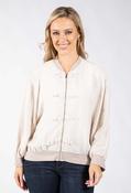Oriental Style Bomber Jacket, Beige / F/S image