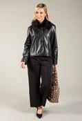 Margot Faux Leather Jacket, Black / L/XL image