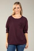 Lili Seersucker Top, Bordeaux / F/S image