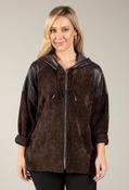 Mai Zip Up Hoodie, Chocolate / F/S