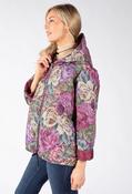 Floral Quilted Jacket, Bordeaux / F/S image
