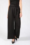 Satin Look Trousers with Tie Belt image