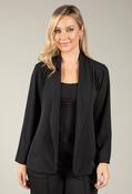 Relaxed Open Front Blazer, Black / 12 image