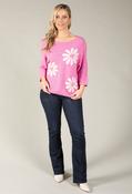 Flurie Knit Jumper, Pink/Ecru / F/S