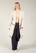 Frankie Open Front Cardigan, Ecru-Beige / F/S