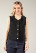 Hermica Faux Fur Lined Waistcoat, Black / 10