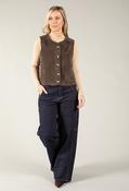 Hermica Knit Vest, Chocolate / 12