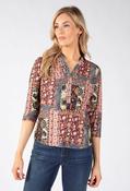 Patchwork Blouse, Bordeaux Mix / 14 image