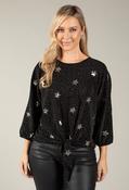 Nice Sequin Star Blouse, Silver / F/S image