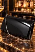 Envelope Clutch Bag, Black / F/S