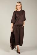 Sequin Knit Jumper, Brown / F/S image