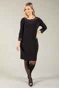 Sparkle Trim Short Dress, Black / M image