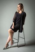 Diamante Trim Dress &amp; Jacket Set, Black / 16 image
