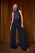 Halter Neck Jumpsuit, Navy / 8 image