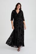 Verity Curve+ Maxi Dress, Black / 22