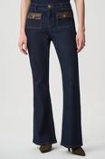 Featherweave Patch Pocket Flare Jeans, Denim / 16 image