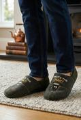 Men's Novelty Cabin Slippers, Khaki / 10-11 image