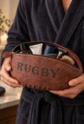 Rugby Ball Wash Bag, Tan / F/S