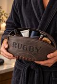 Rugby Ball Wash Bag, Brown / F/S