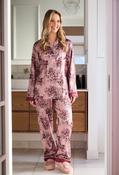 Luxury Satin Pyjama Set, Pink / M/L image