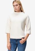 3/4 Sleeve Herringbone Knit Top, Beige/Cream / 44