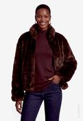 Faux Fur Jacket, Mocca / 42