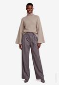 Relaxed Belted Trousers, Gray / 34