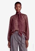 Abstract Print Blouse, Brown/Grey / 36