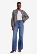 Soft Bomber Jacket, Gray / 36