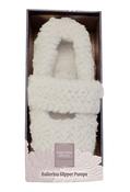 Ballerina Slipper Cosies, White / F/S