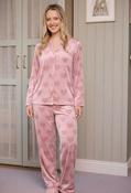 Luxury Velour Pyjama Set, Pink / M/L image