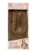 Luxury Heatable neck warmer, Brown / F/S