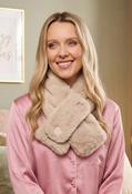 Luxury Heatable neck warmer, Cream / F/S