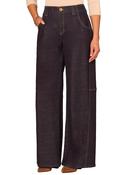 "Ab"solution® Skyrise V-Yoke Diagonal Seam Wide Leg Jeans, Indigo / 10