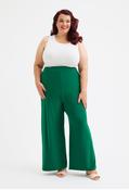 Lounge Wide Leg Curve+ Trousers, Green / 24 image