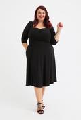 Georgina Sweetheart '1940s' Curve+ Dress, Black / 12