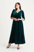 Verity Curve+ Maxi Dress, Dark Green / 14