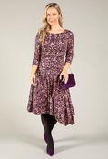 Clio Midi Dress, Burgundy / 12